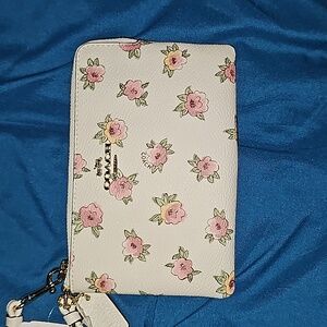 COACH flower patch small wristlet NWT